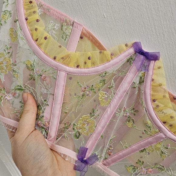 NWOT For Love & Lemons Camila Corset Top - Picture 2 of 6